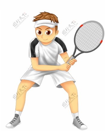 网球比赛运动员