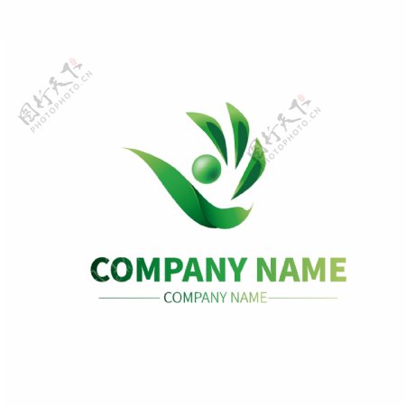 茶叶种植公司企业形状商标logo颜色标示