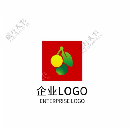 水果公司绿色企业LOGO标志设计