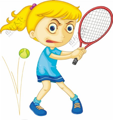 网球运动插画
