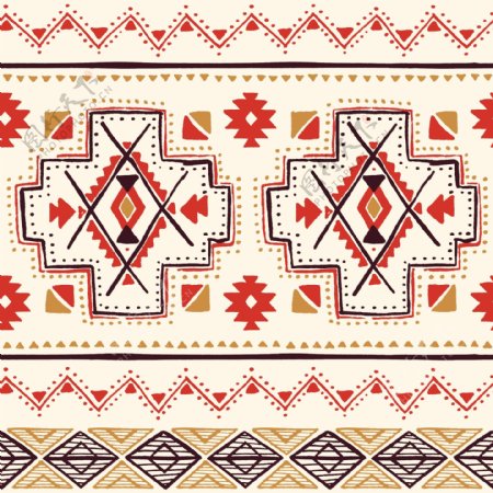 波西米亚传统花纹图案