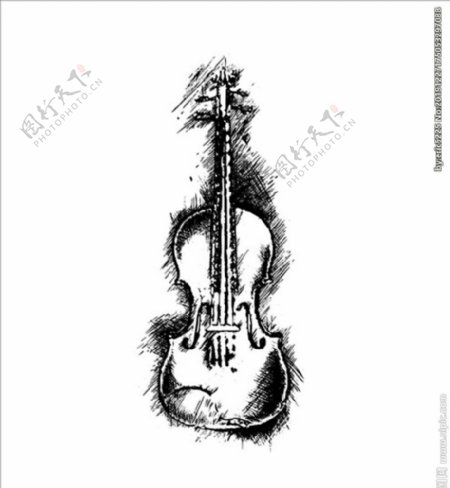 音乐图标系列小提琴