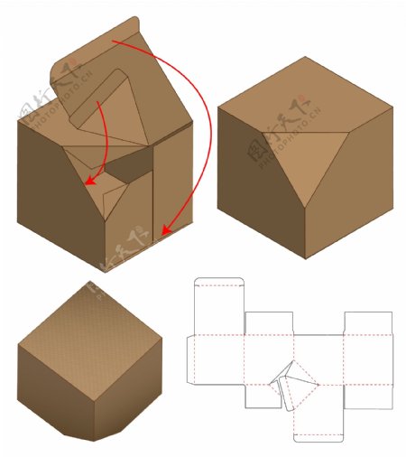包装盒刀模图