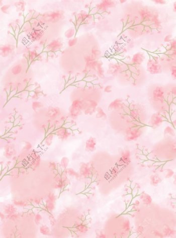 粉色梅花背景