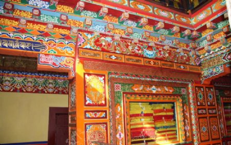 藏式建筑内部结构