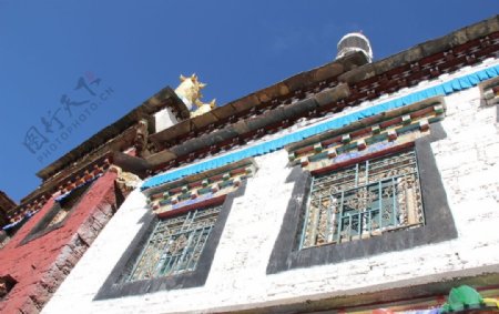 藏式建筑外墙