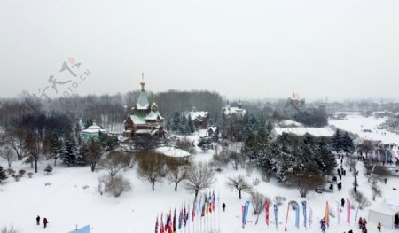 伏尔加庄园冬景