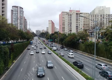 圣保罗巴西交通建设外墙