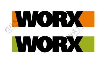 威克士WORX双色logo