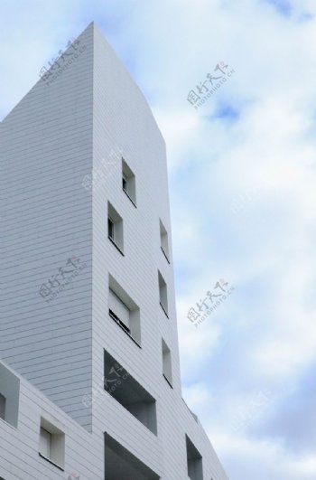 建筑楼宇白色