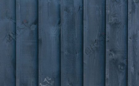 蓝色刷漆木板木纹木格栅背景