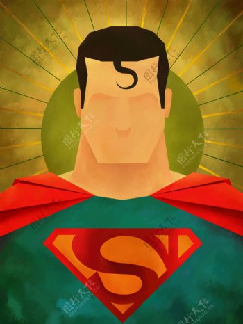 卡通英雄Superman超人