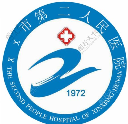 医院院徽设计圆形蓝