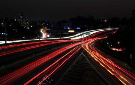 延時(shí)拍攝道路