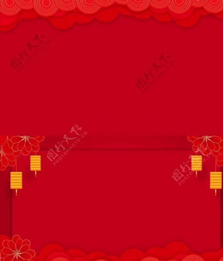 桌卡喜庆红色结婚卡片