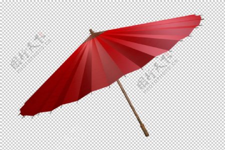 雨伞古风水墨水彩意境合成素材