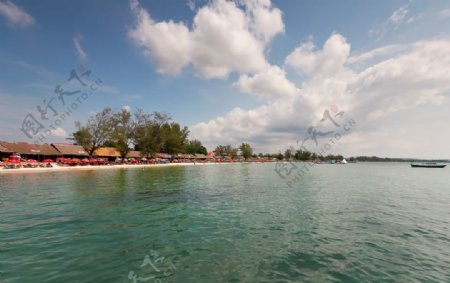 柬埔寨西哈努克静谧海