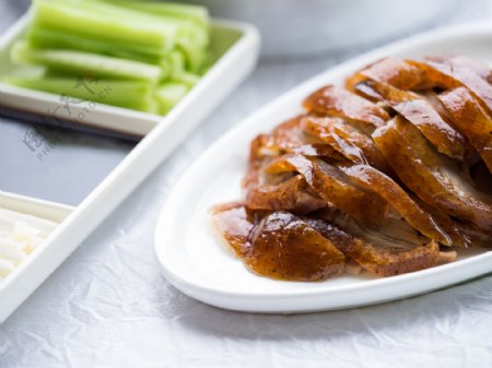南京板鸭美食食材餐饮背景素材
