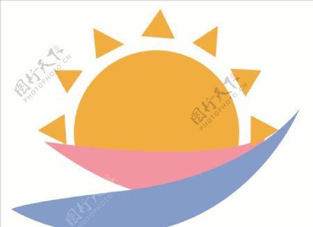抽象太阳logo标识标志