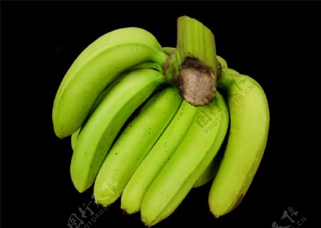 免抠素材南方农家绿皮香蕉
