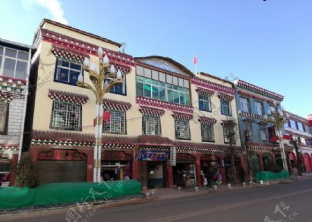 藏族民族楼房建筑图片