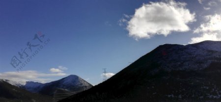 高山雪山风景图片