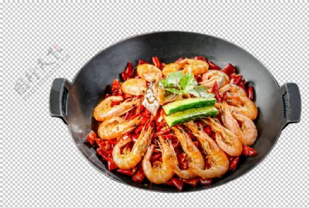 油焖大虾美食食材海报素材图片