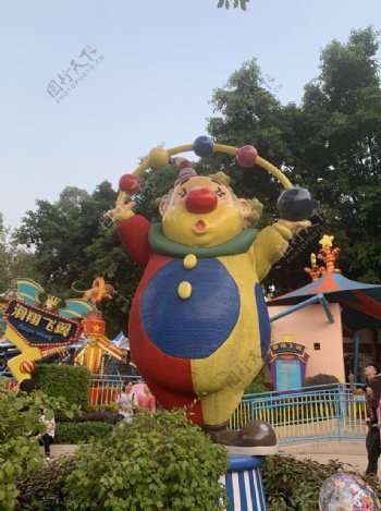 广州长隆欢乐世界小丑图片