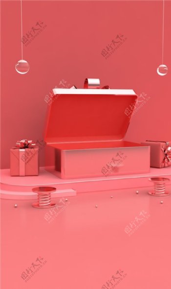 红色盒子图片