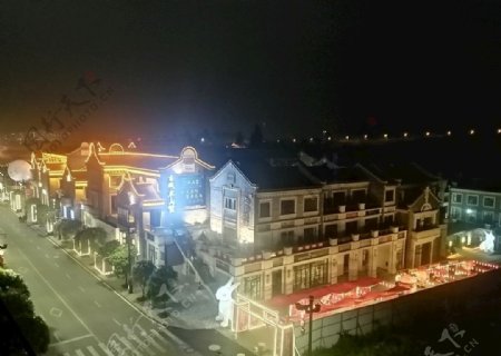 古城夜景图片