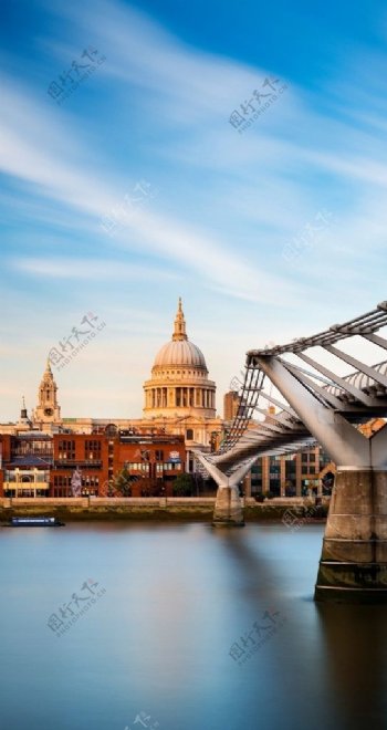 欧式建筑桥梁图片