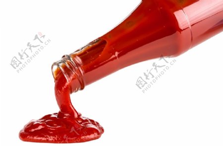 番茄酱酱汁配料背景海报素材图片
