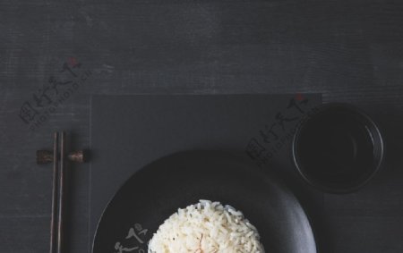 米饭主食食材背景海报素材图片
