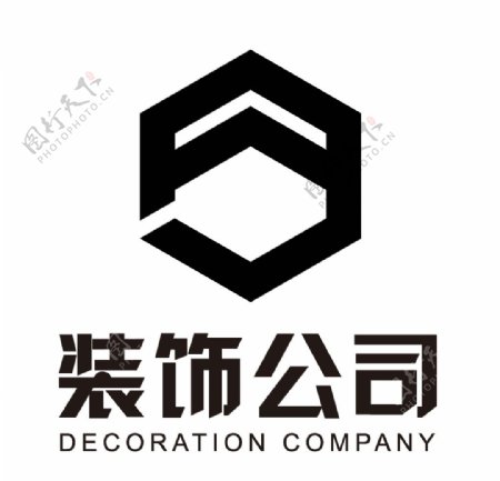 AJ字母装饰公司logo设计图片