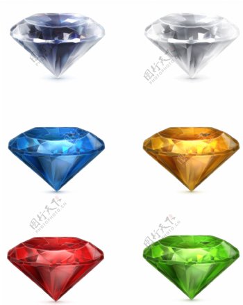 水晶钻石图标图片