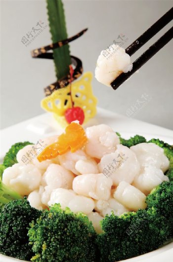 碧绿水晶虾仁图片