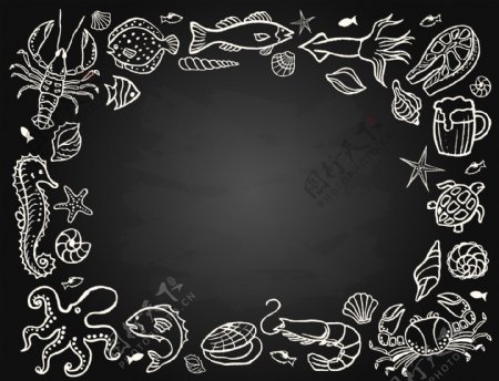 海洋生物框架图片