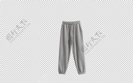 灰色休闲长裤图片