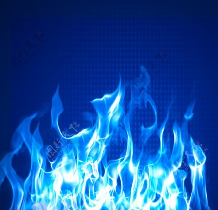 蓝色火焰背景图片