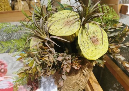 莲蓬绿植装饰物图片