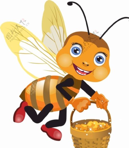 蜜蜂矢量圖片