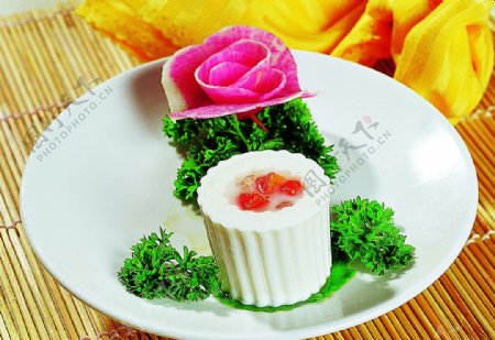 浙菜珍珠雪蛤椰子糕图片