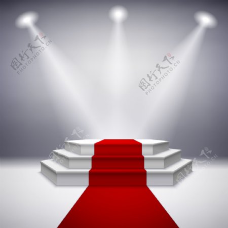 舞台红毯矢量图片