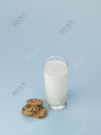 牛奶饼干饮料饮品背景素材图片