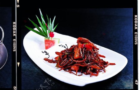 茶树菇炒鳗鱼柳图片
