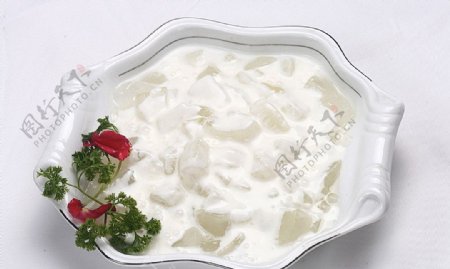 鲁菜山东菜酸奶芦荟图片