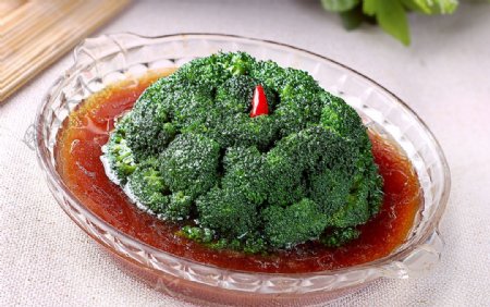 川菜蚝油西兰花图片
