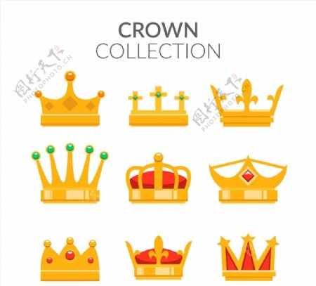 金色王冠设计图片