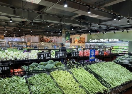 超市生鲜区图片