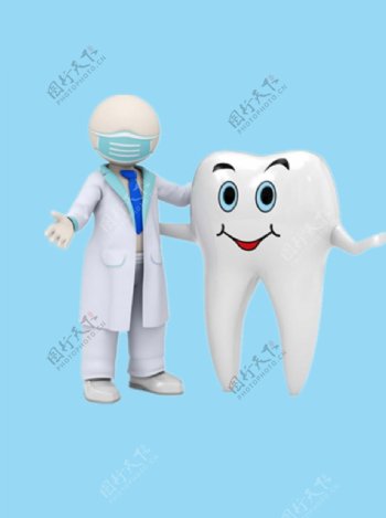 牙齿和医生图片